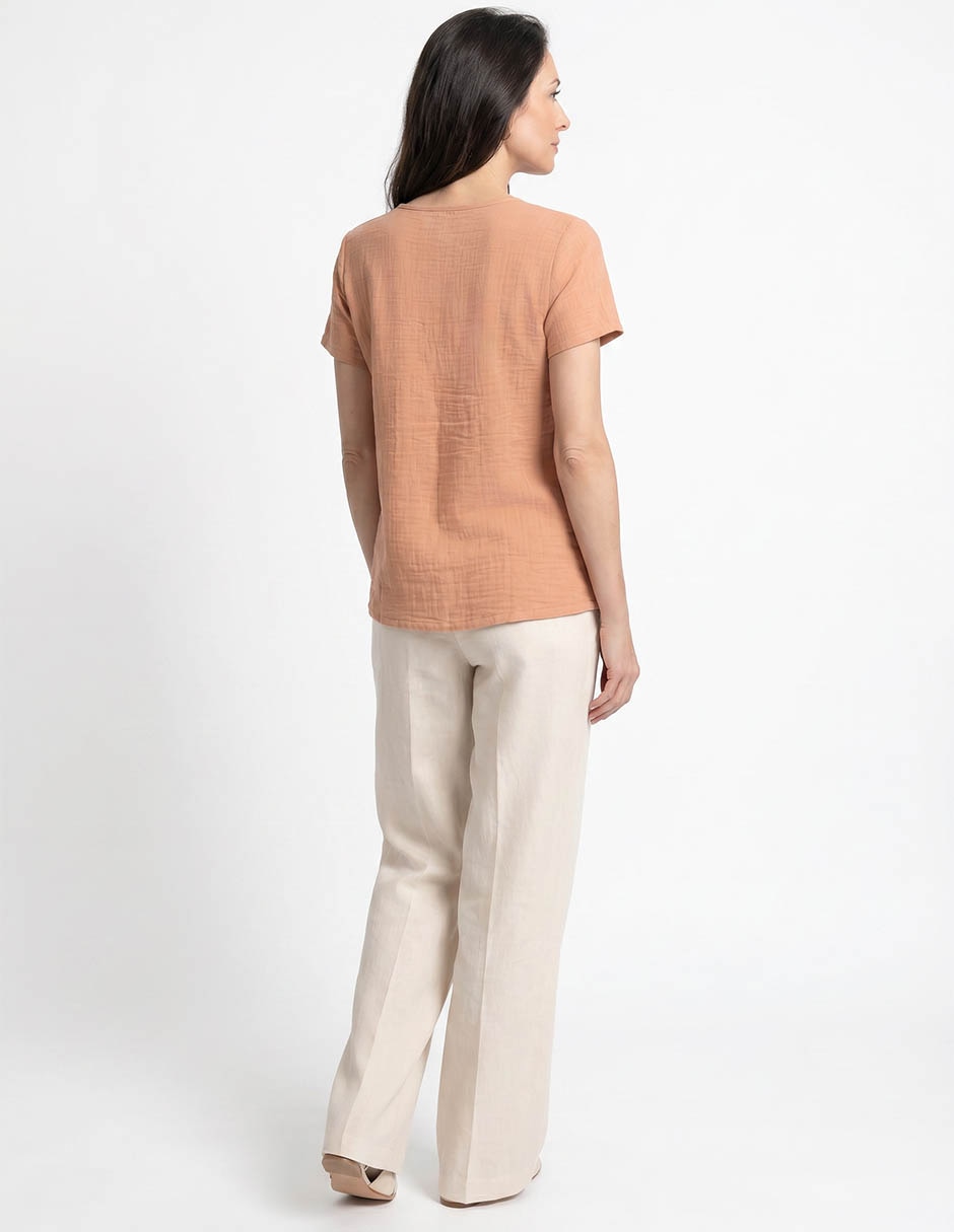 Blusa manga corta para mujer 2