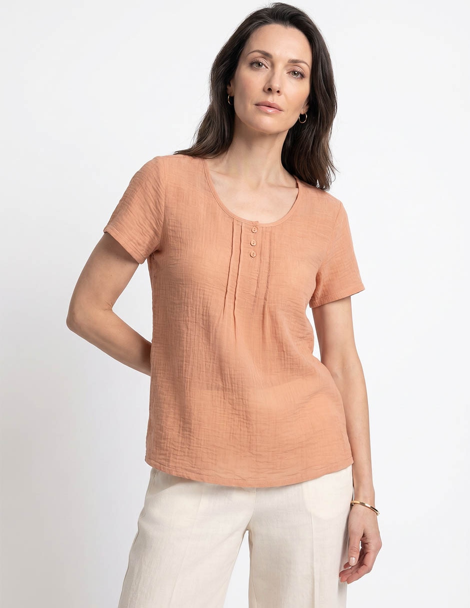 Blusa manga corta para mujer 3
