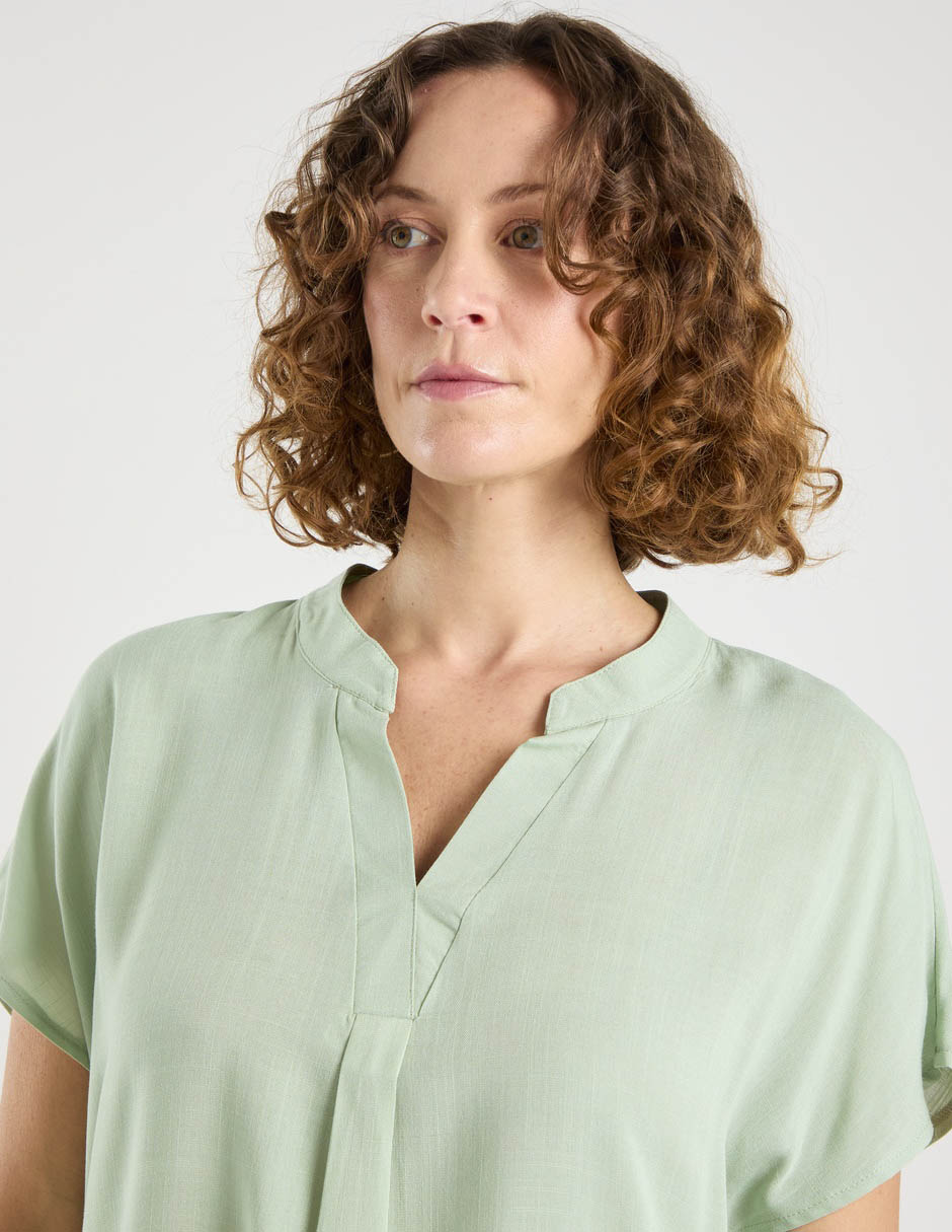 Blusa manga corta para mujer 4