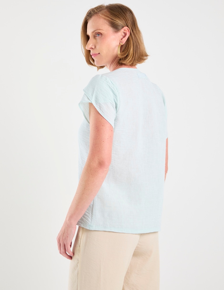 Blusa Weekend Manga Corta Para Mujer