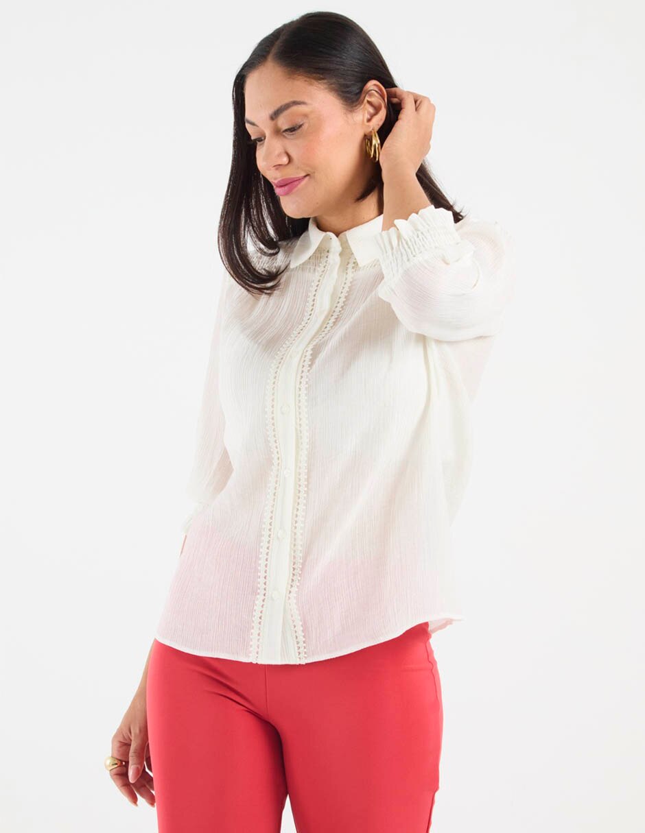 Blusa manga larga para mujer 4