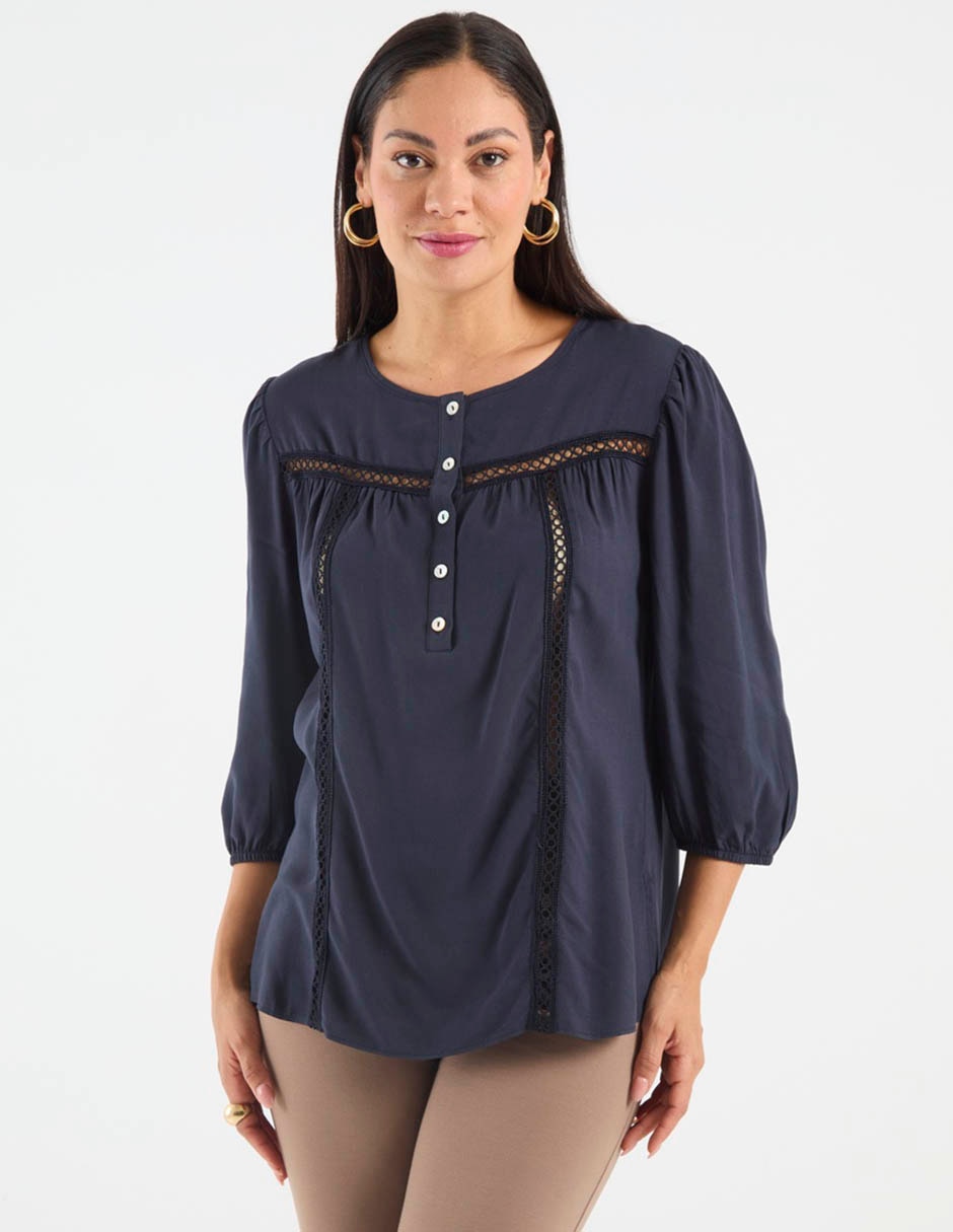 Blusa manga 3/4 para mujer 2