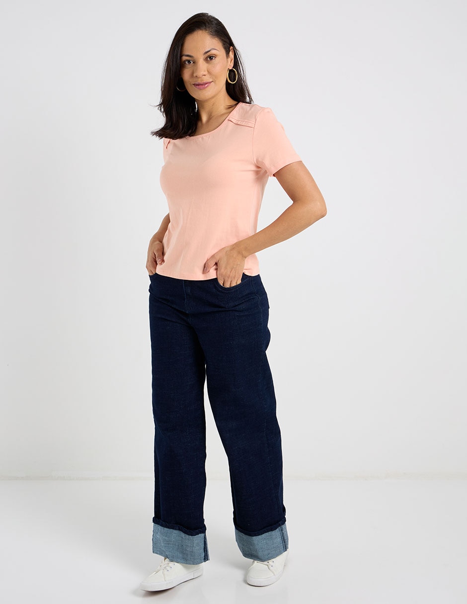 Blusa manga corta para mujer 8