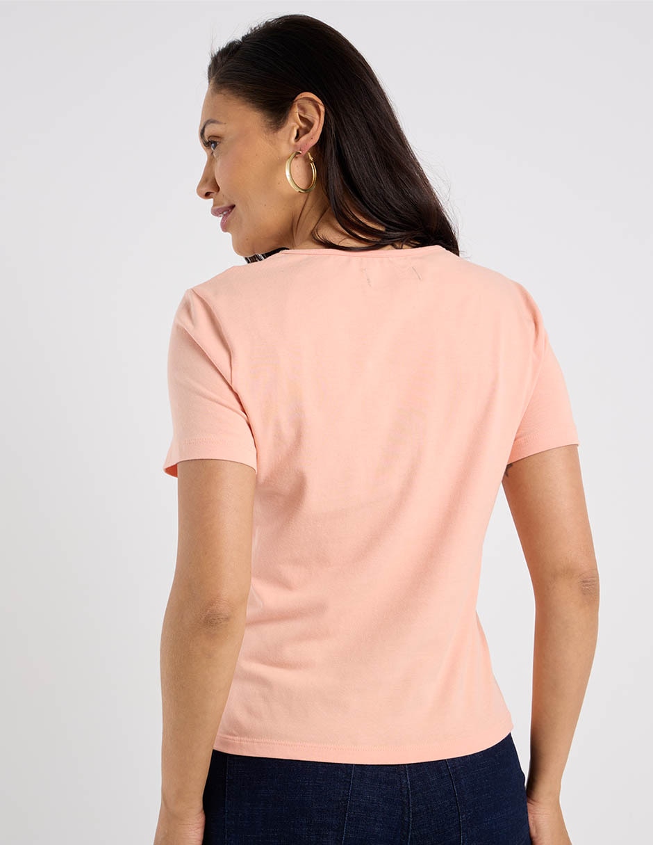 Blusa manga corta para mujer 11