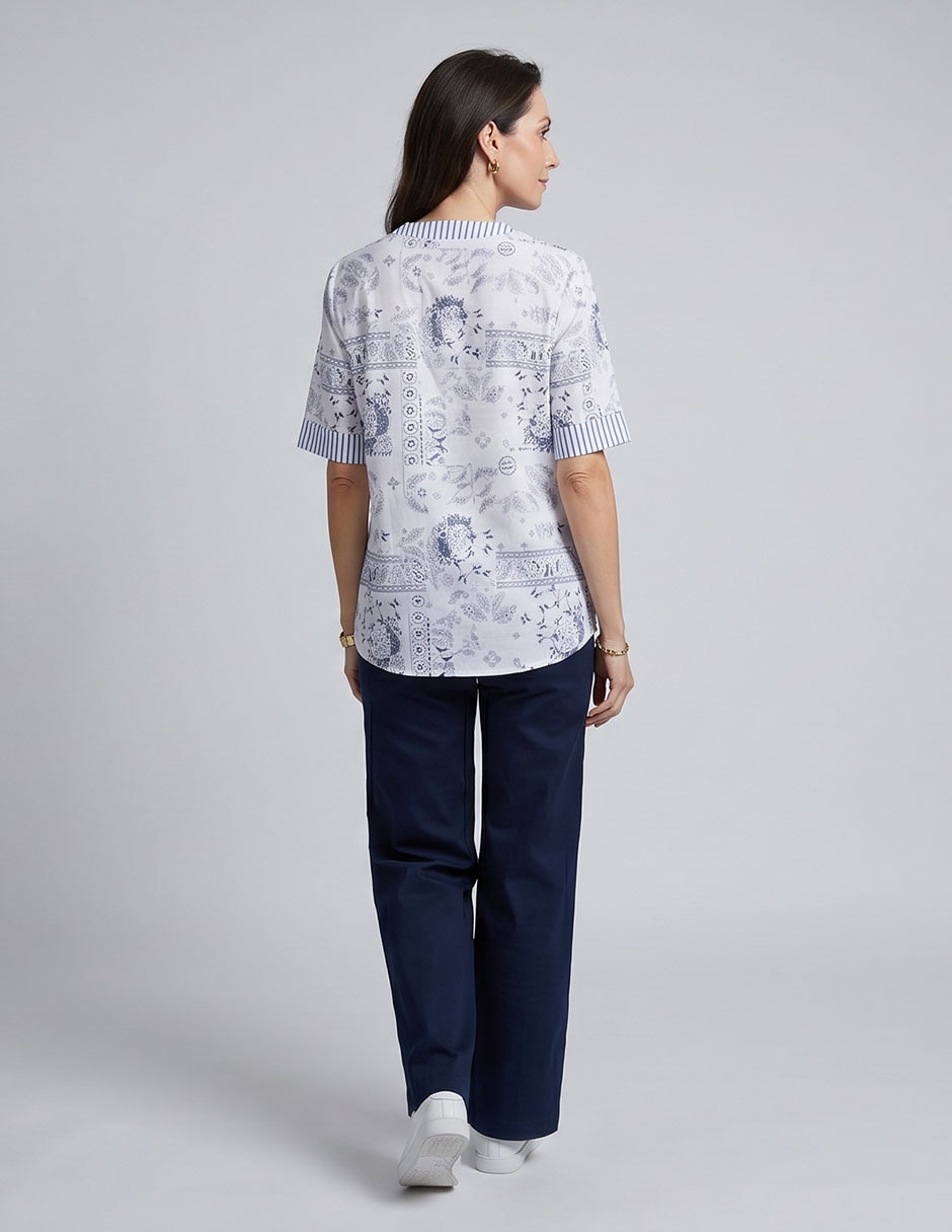Blusa manga al codo para mujer 2