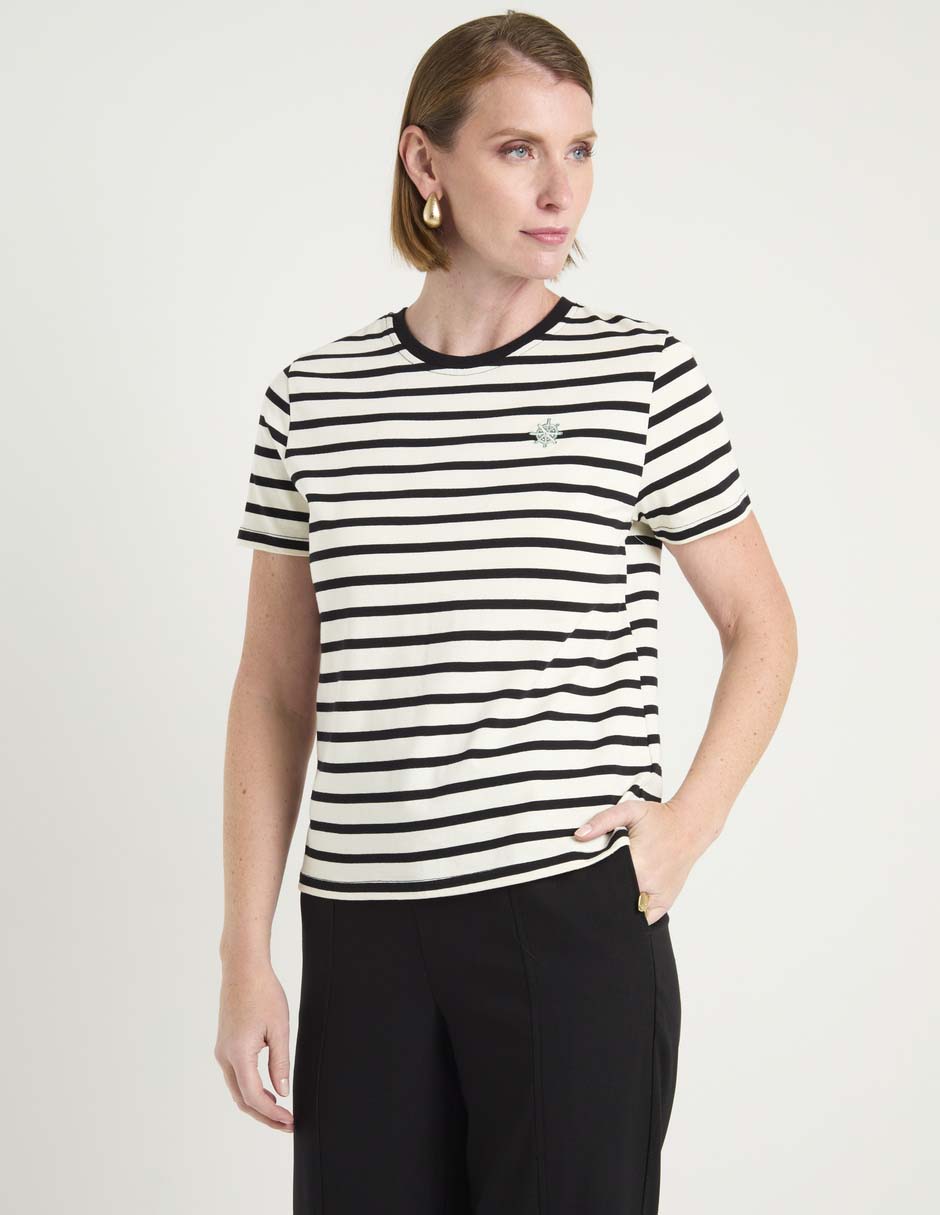 Playera manga corta Weekend cuello redondo para mujer