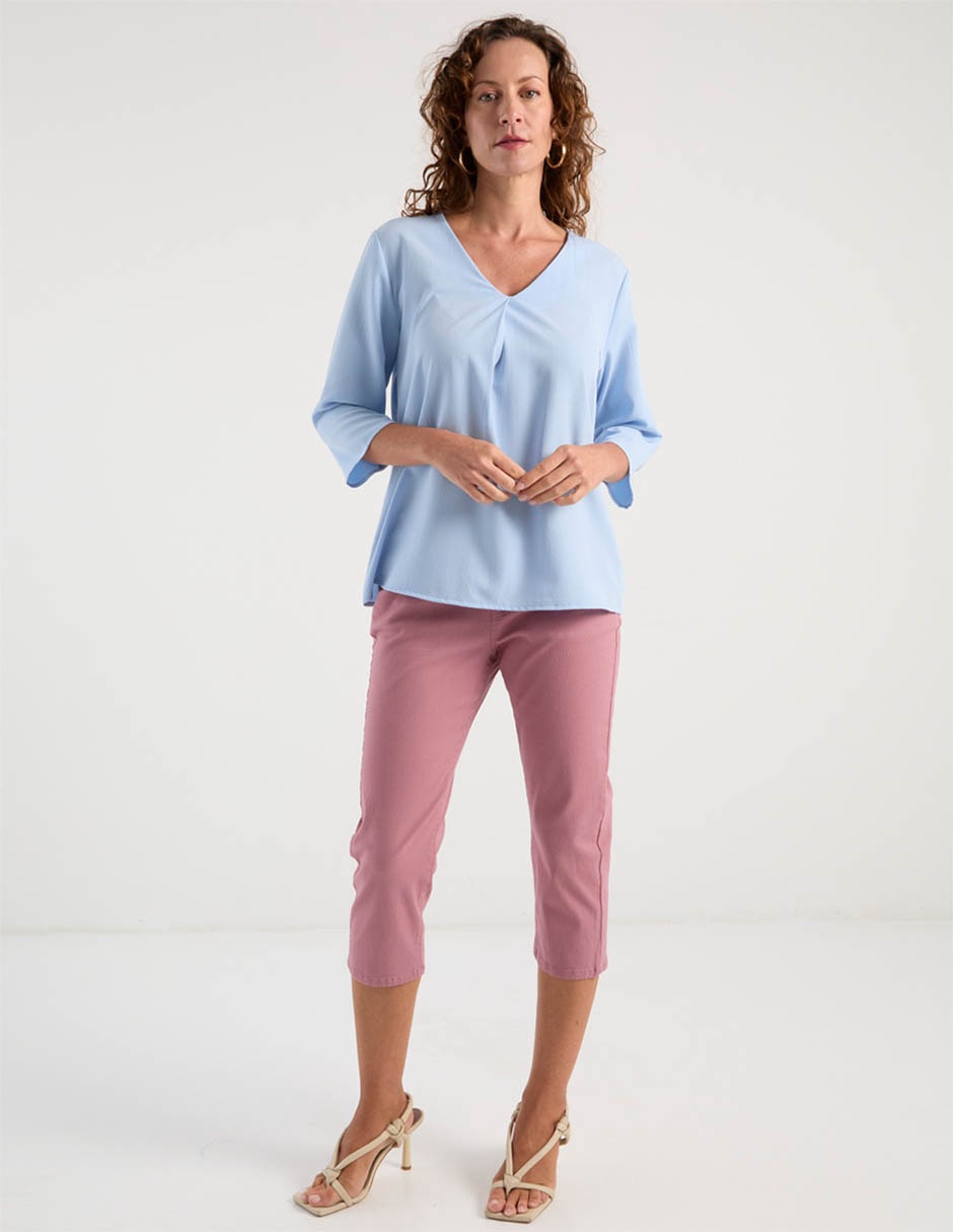Pantalón capri slim para mujer Pantalón capri slim para mujer