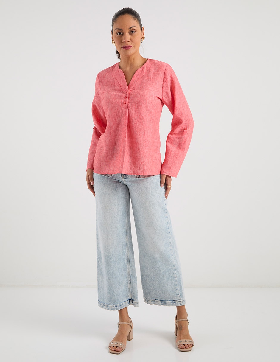 Blusa manga larga para mujer 9