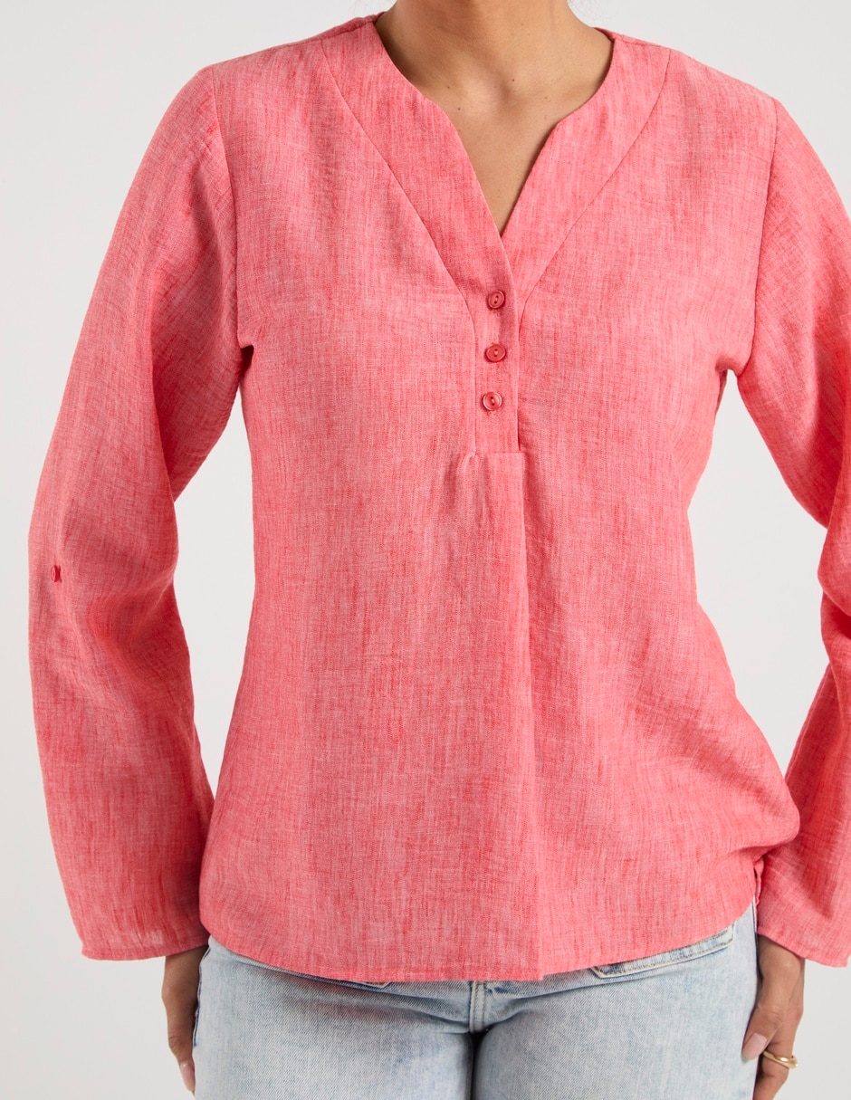 Blusa manga larga para mujer 11
