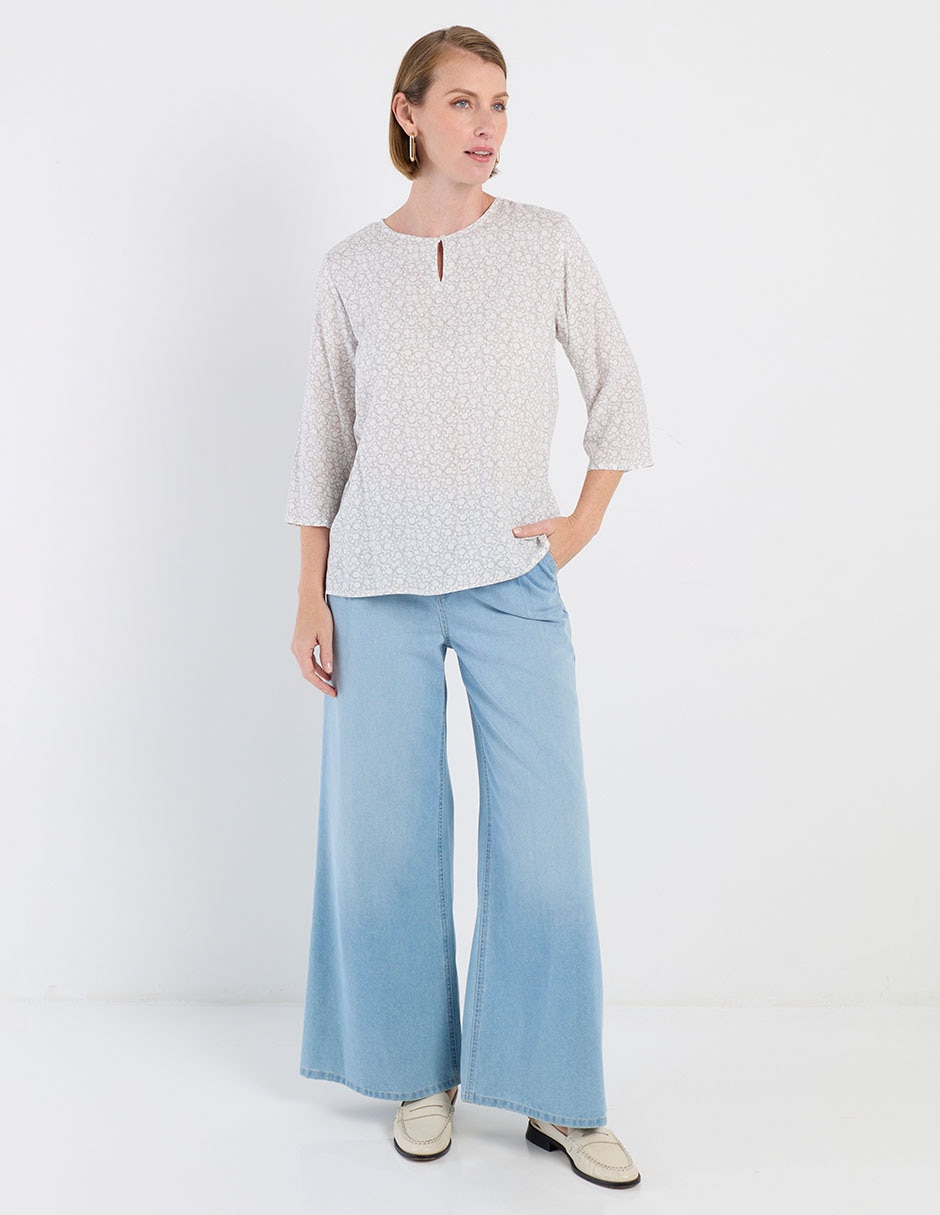 Blusa manga 3/4 para mujer 8