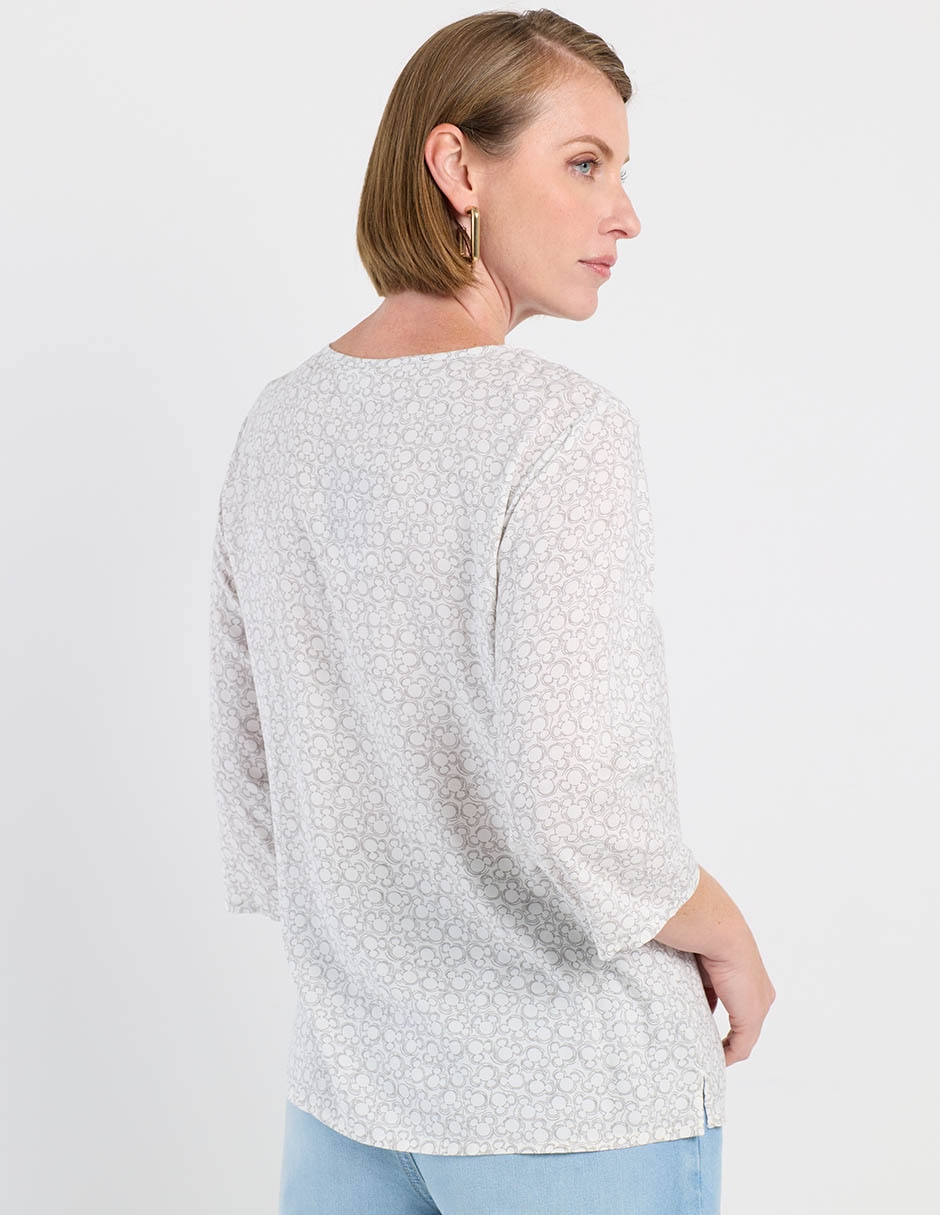 Blusa manga 3/4 para mujer 11