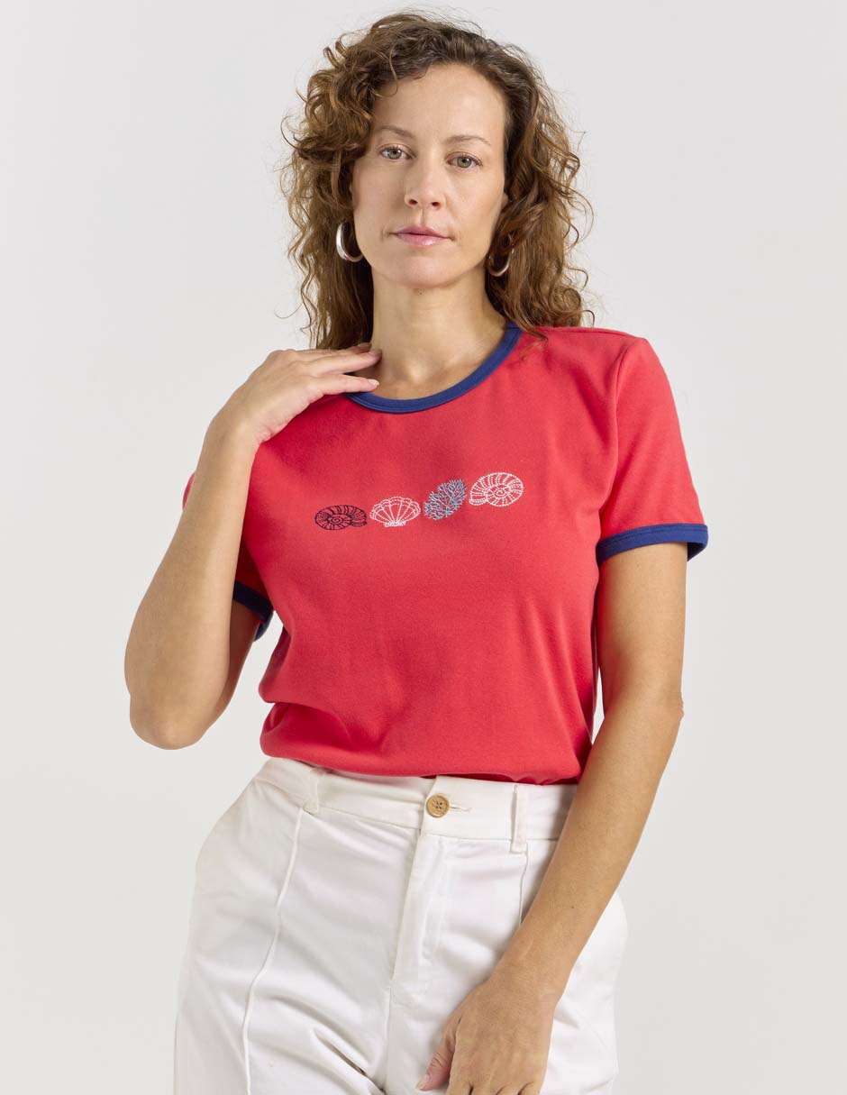 Playera manga corta Weekend cuello redondo para mujer 1