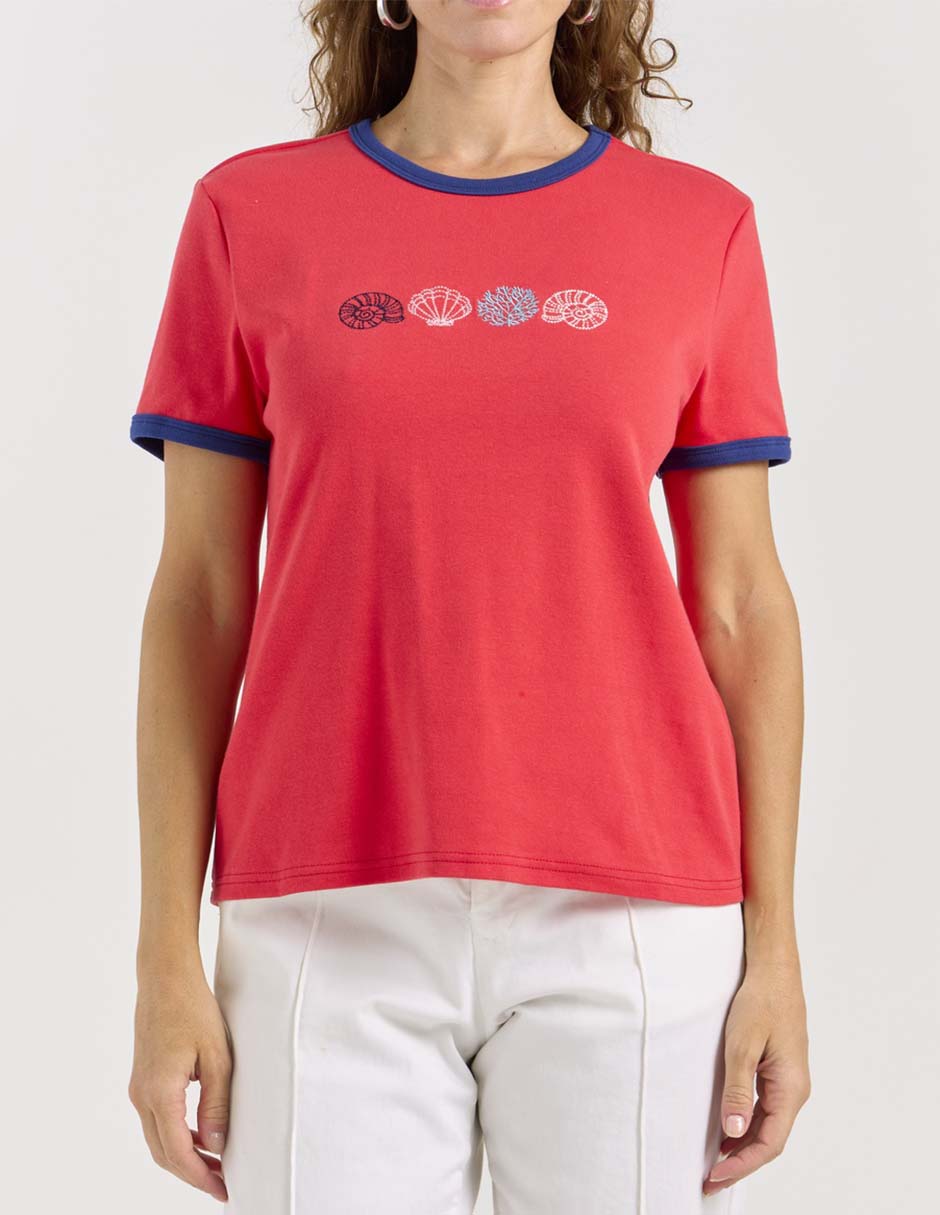 Playera manga corta Weekend cuello redondo para mujer 5