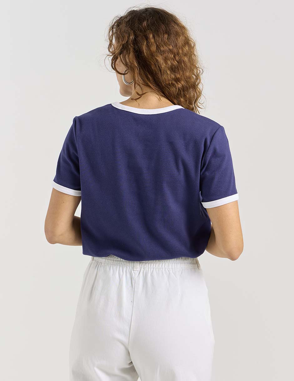 Playera manga corta Weekend cuello redondo para mujer