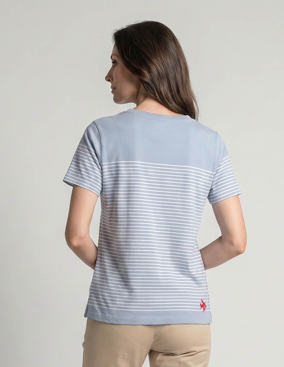 Playera manga corta cuello redondo para mujer 2