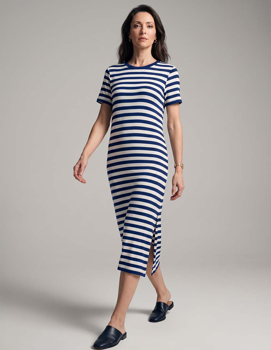 Vestido midi casual para mujer Vestido midi casual para mujer