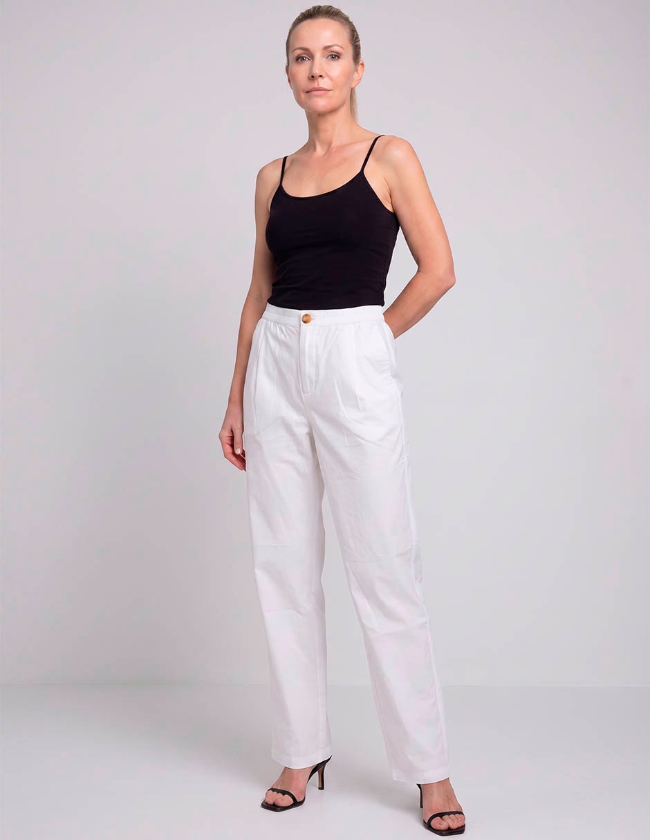 Pantalón chino regular para mujer