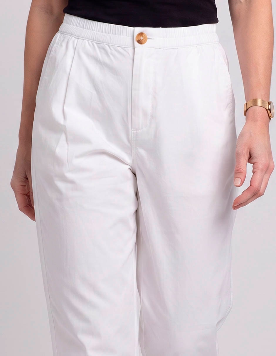 Pantalón chino regular para mujer