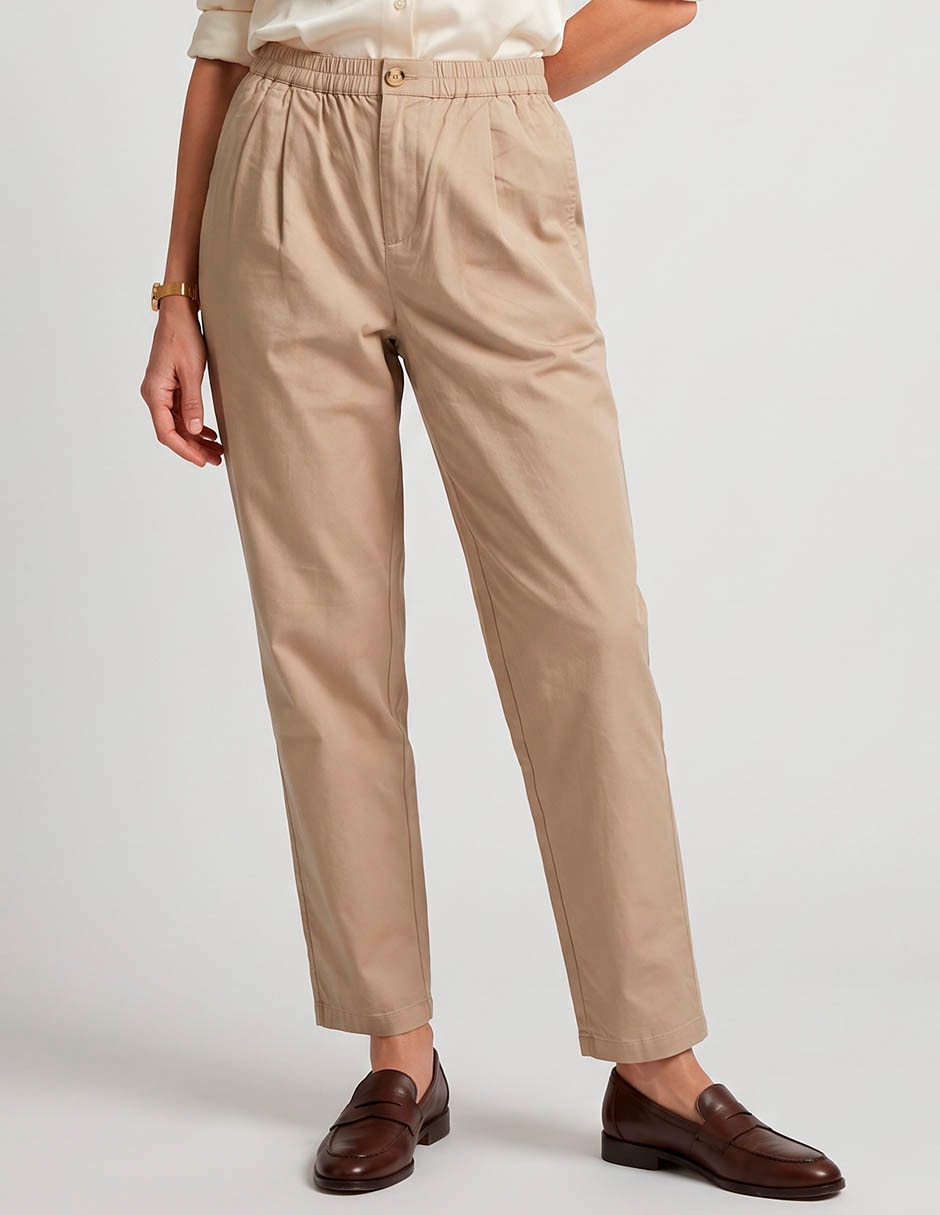 Pantalón chino regular para mujer Pantalón chino regular para mujer