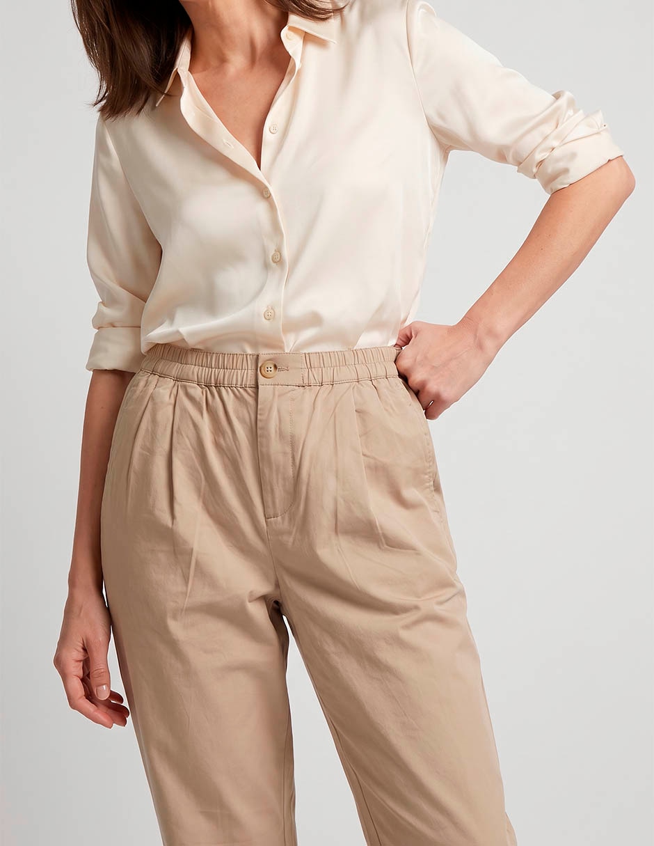 Pantalón chino regular para mujer 4