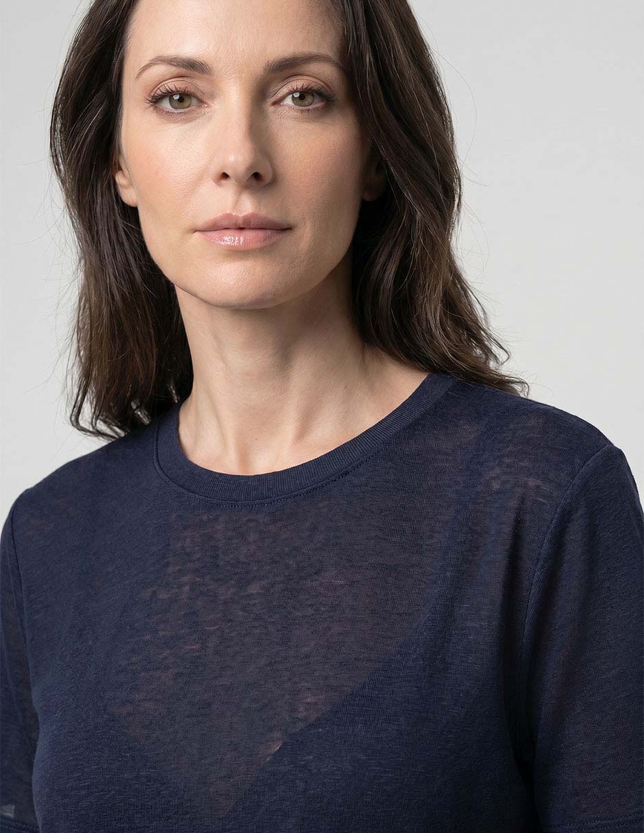 Playera manga corta weekend cuello redondo para mujer