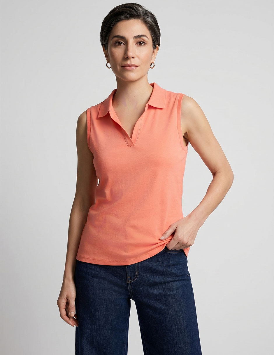 Playera tipo polo Weekend para mujer