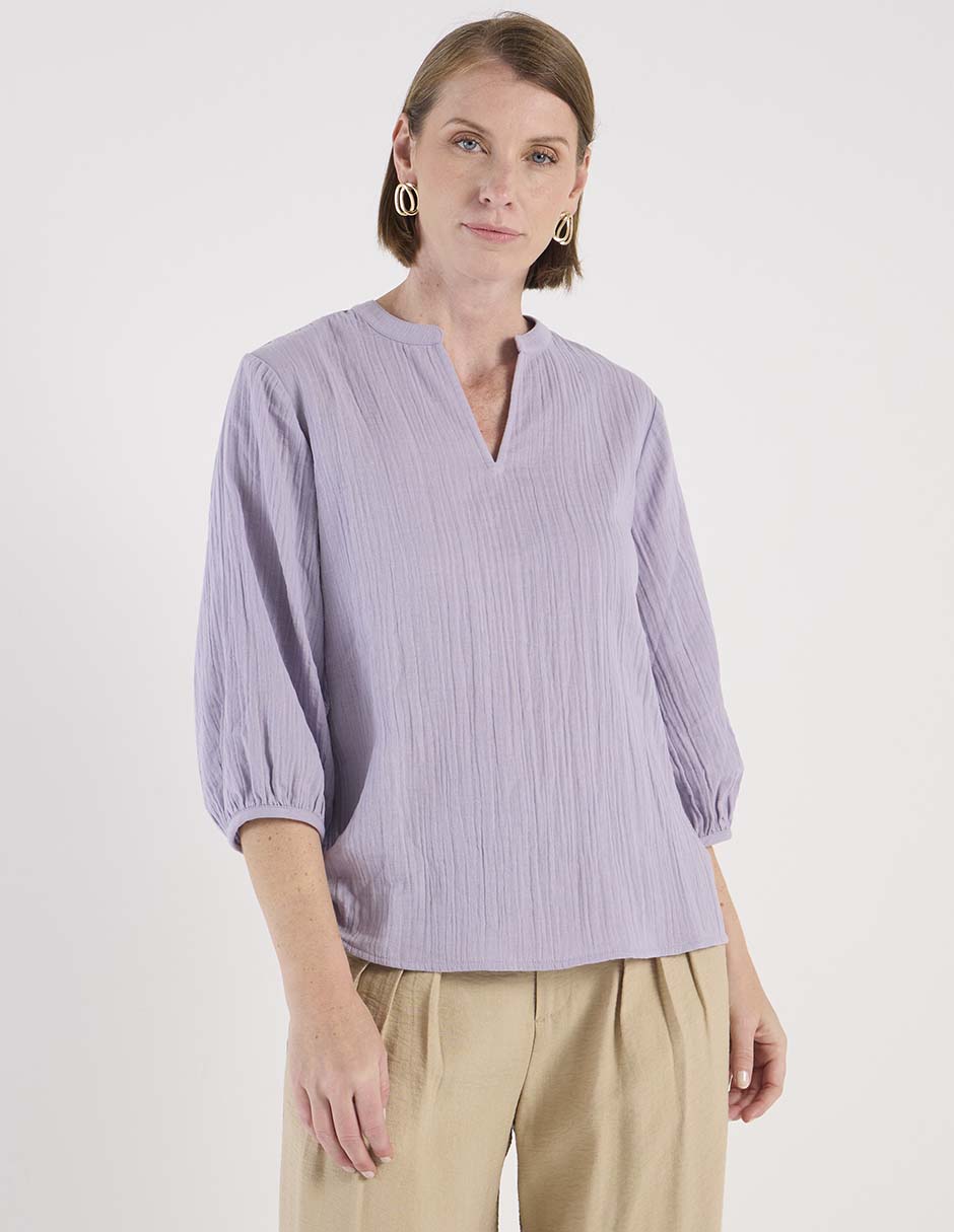 Blusa manga 3/4 para mujer 1