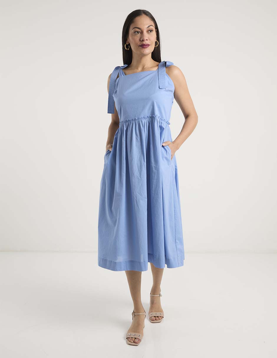 Vestido midi casual para mujer