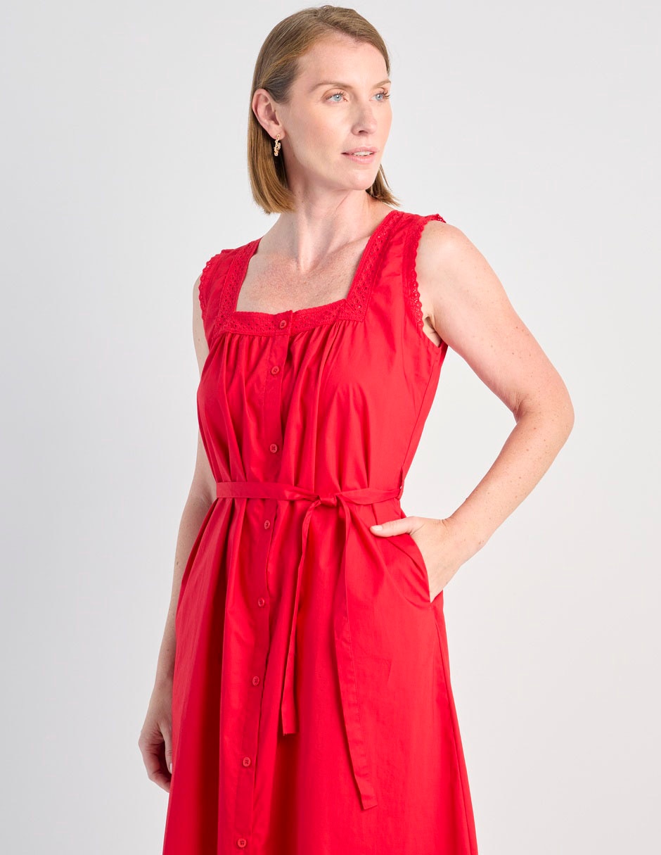 Vestido abajo de la rodilla casual para mujer 4