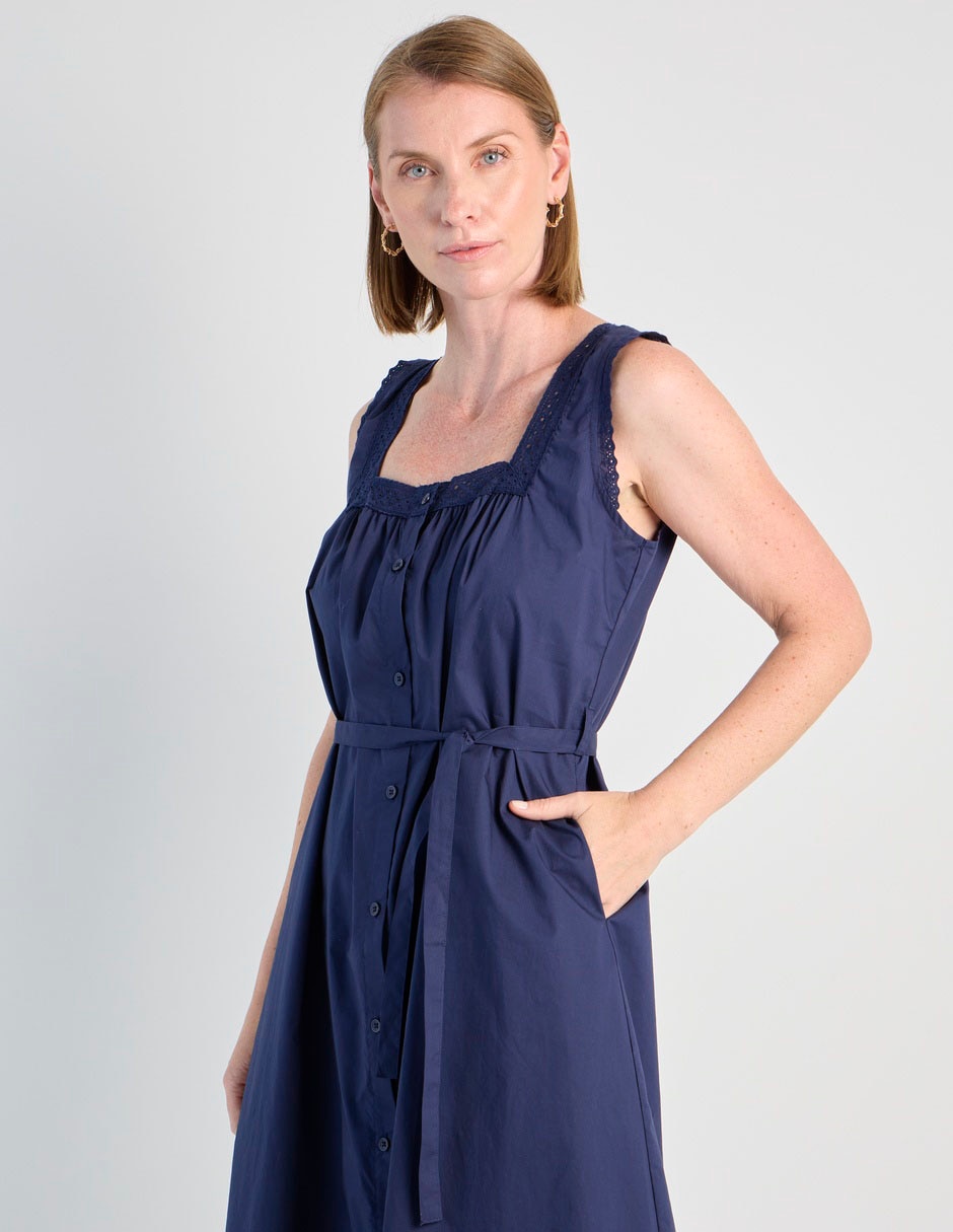 Vestido abajo de la rodilla casual weekend para mujer