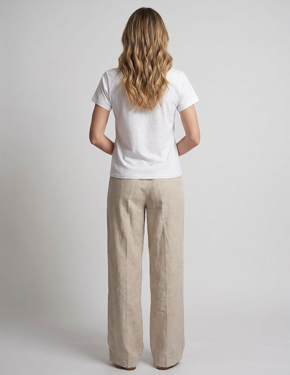 Playera manga al codo Weekend cuello redondo para mujer
