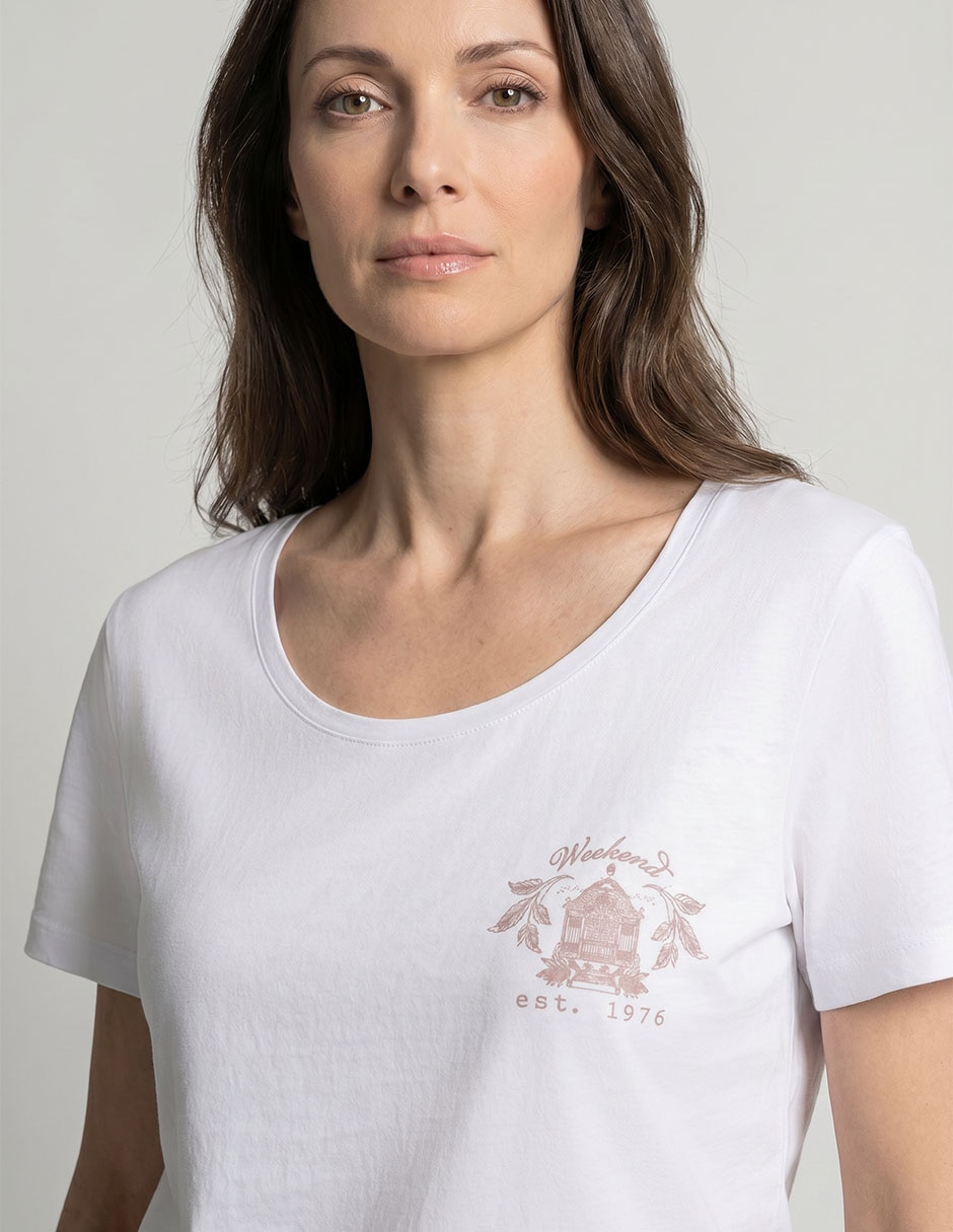 Playera manga corta cuello v mujer 3