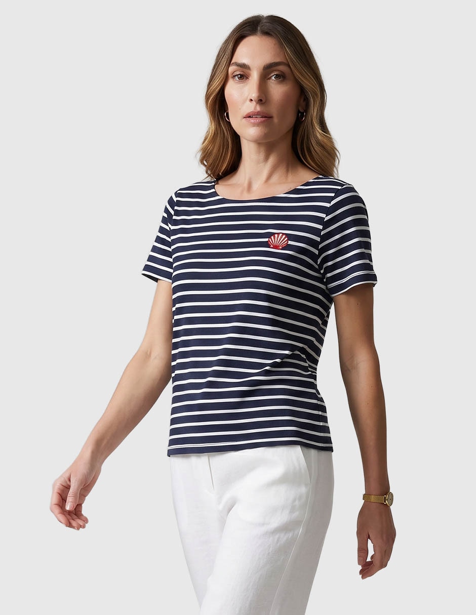 Playera manga Corta Cuello Redondo para Mujer
