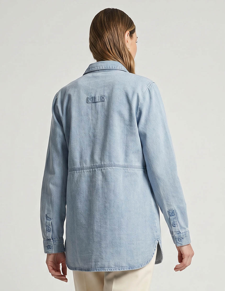 Chamarra denim de mezclilla para mujer 3