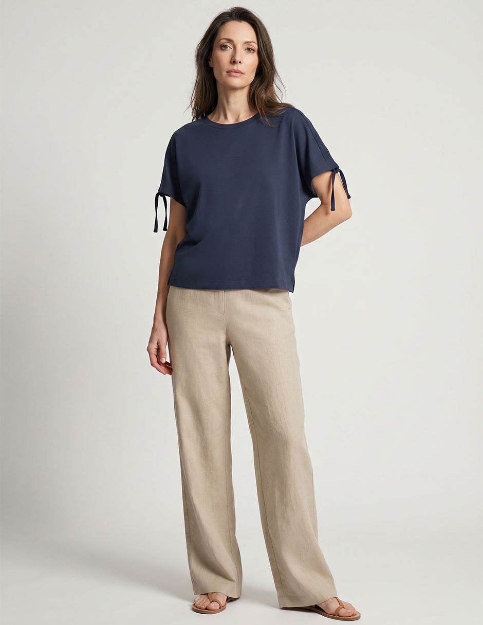 Playera manga corta cuello redondo para mujer Playera manga corta cuello redondo para mujer