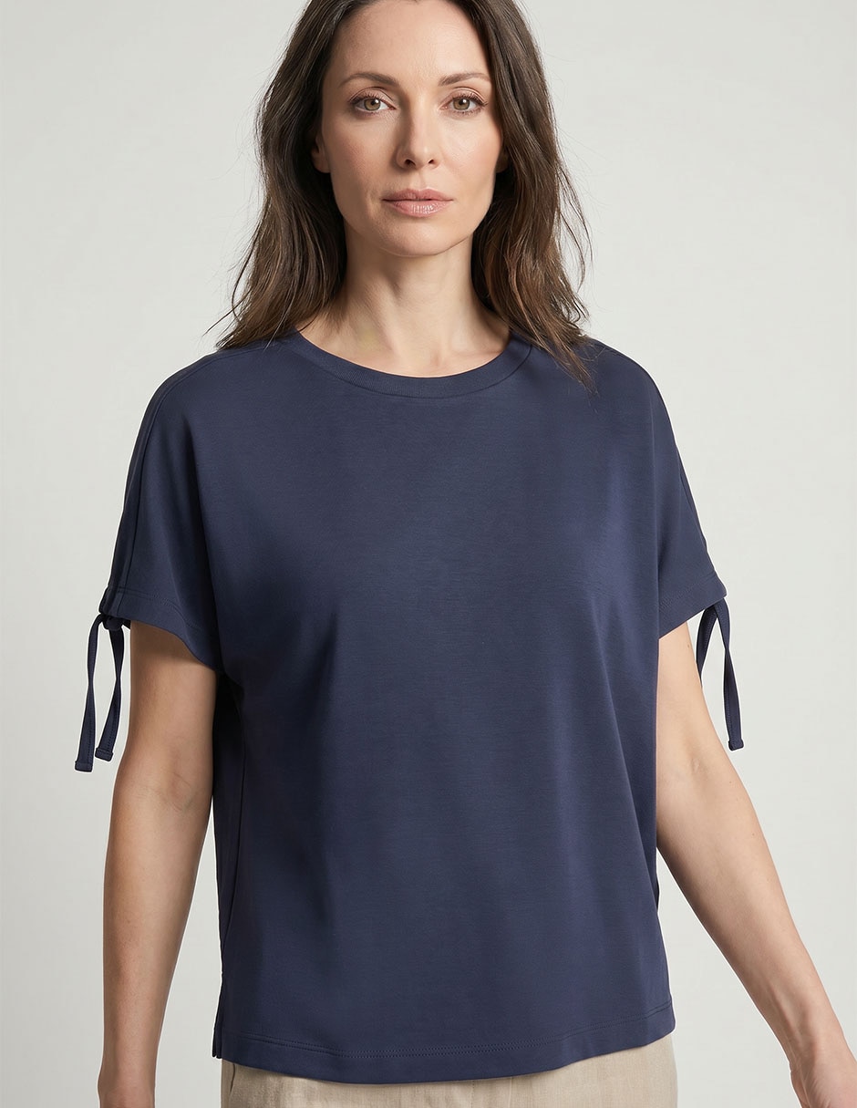 Playera manga corta Weekend cuello redondo para mujer