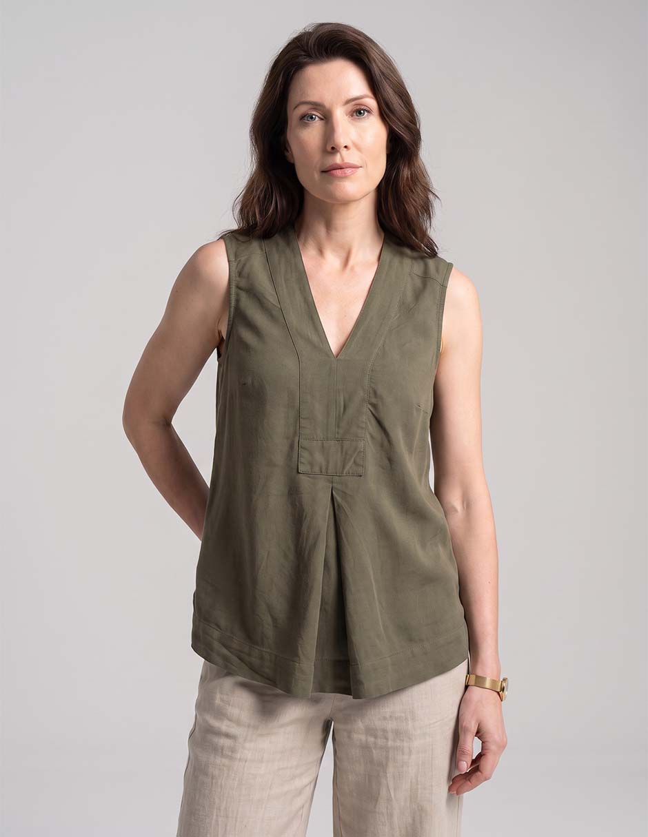 Playera cuello v para mujer