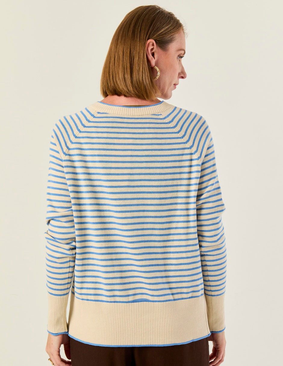 Suéter cuello redondo para mujer 2