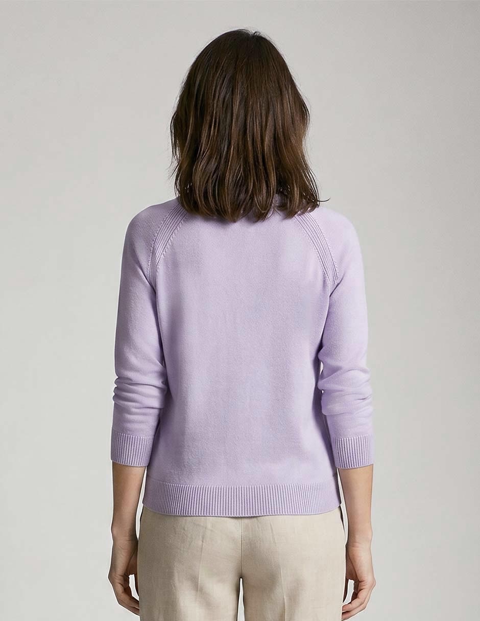 Suéter cuello redondo para mujer 2