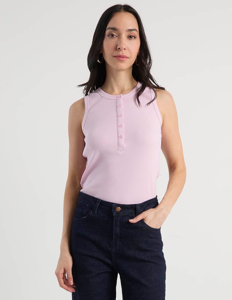 Top cuello con botón 2