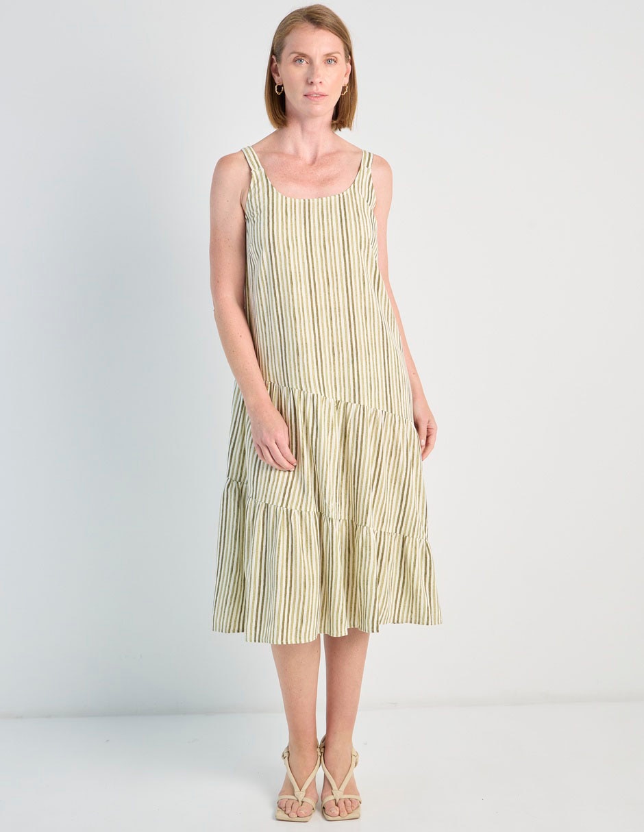 Vestido abajo de la rodilla casual weekend para mujer