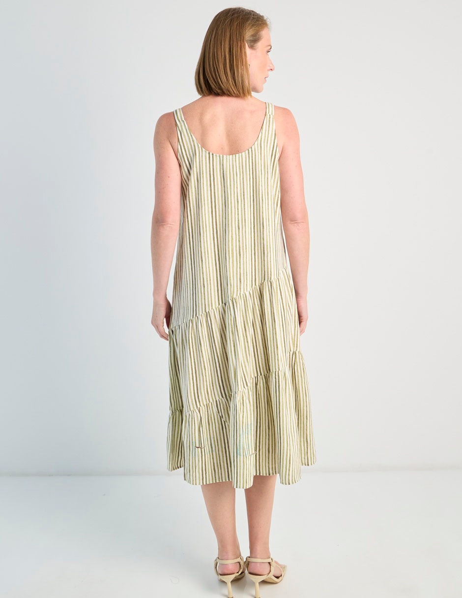 Vestido abajo de la rodilla casual weekend para mujer