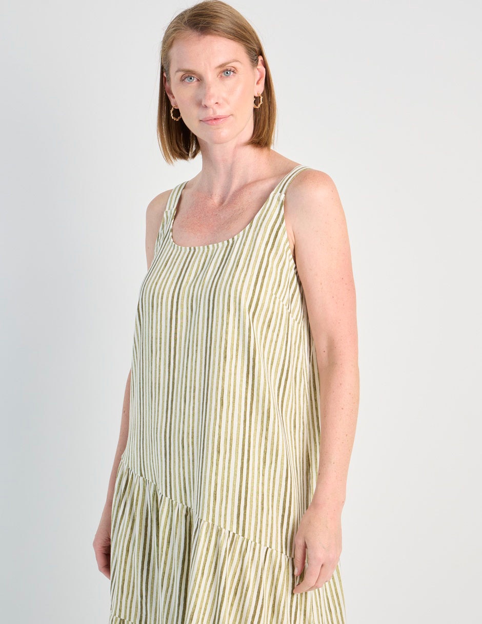 Vestido abajo de la rodilla casual weekend para mujer
