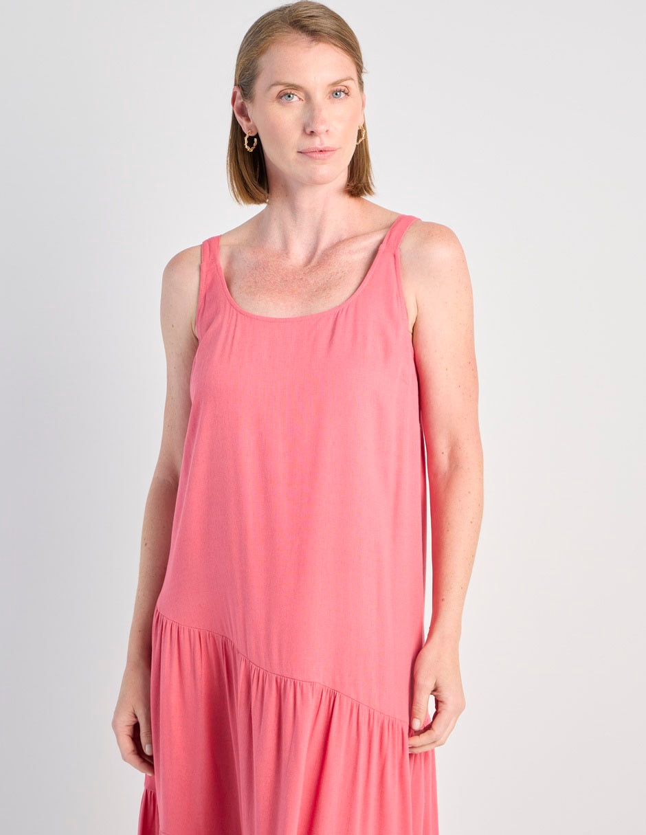 Vestido abajo de la rodilla casual para mujer 4