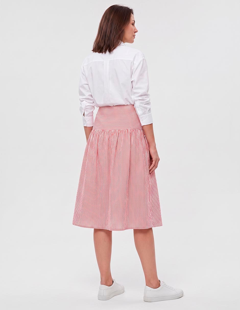 Falda midi cintura alta 3