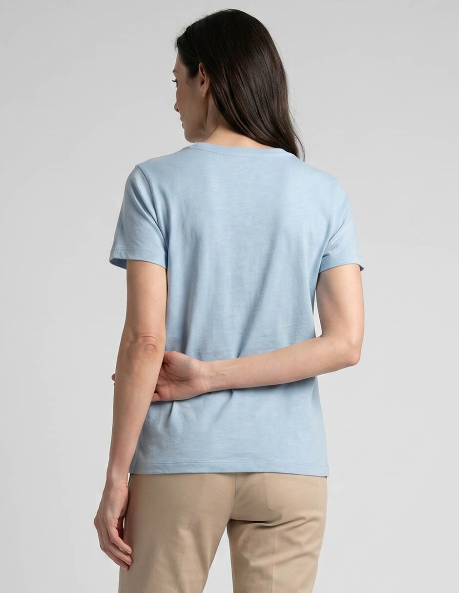 Playera manga corta Weekend cuello redondo para mujer