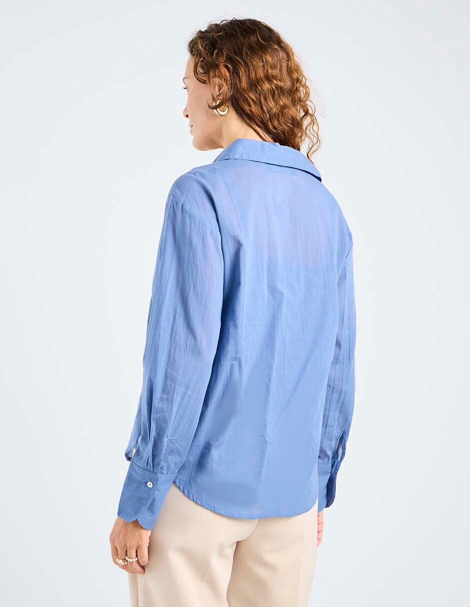 Blusa manga larga para mujer 5