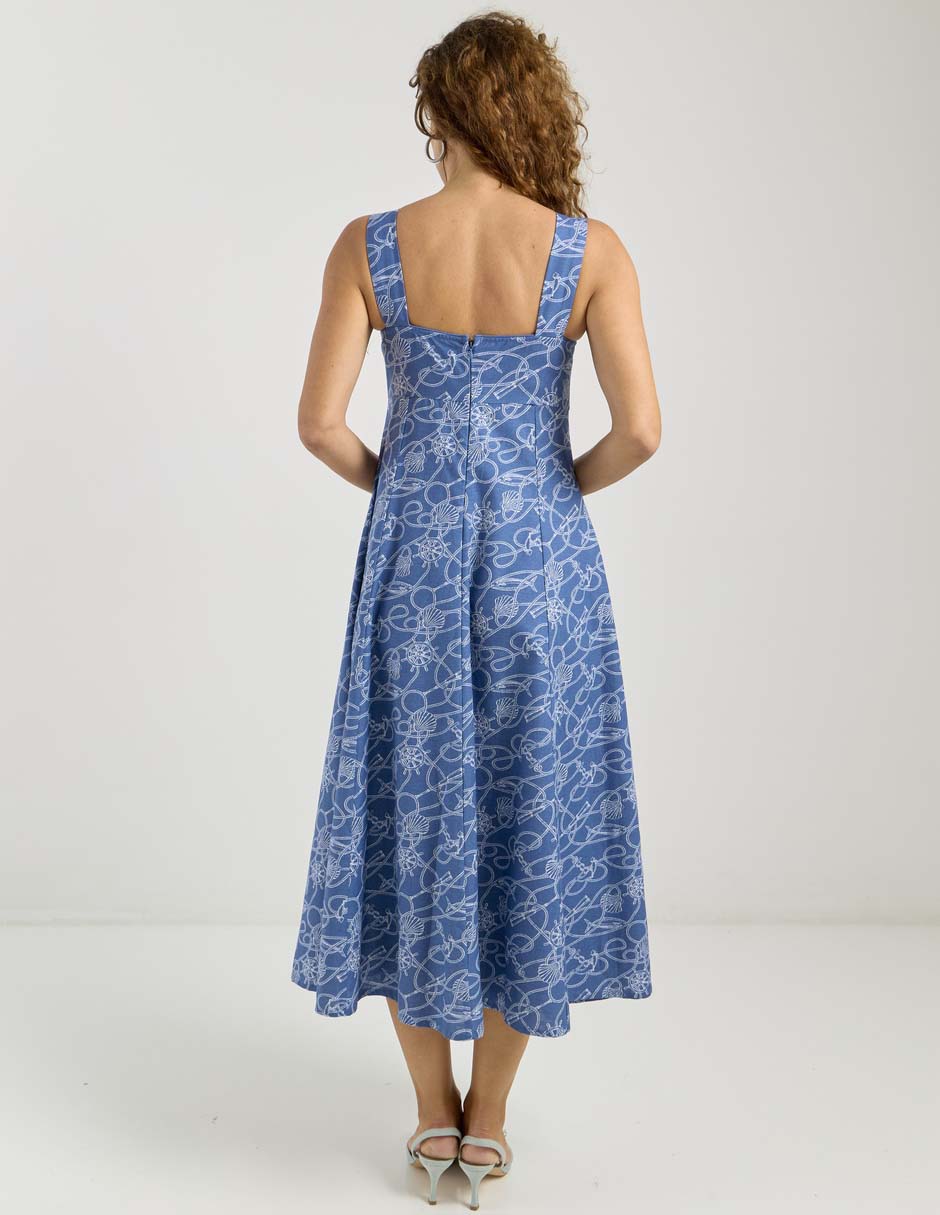 Vestido midi casual para mujer