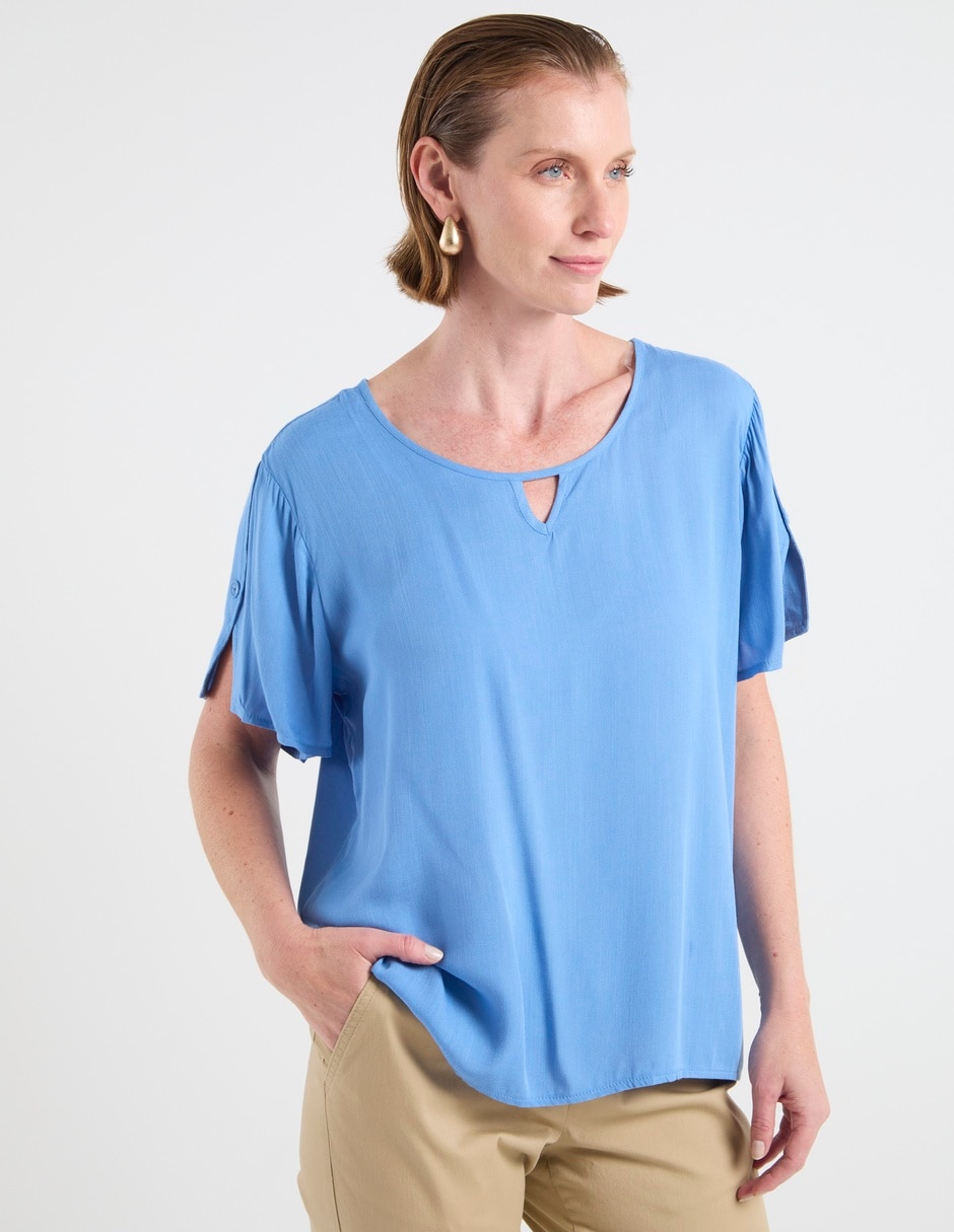 Blusa manga corta para mujer 1