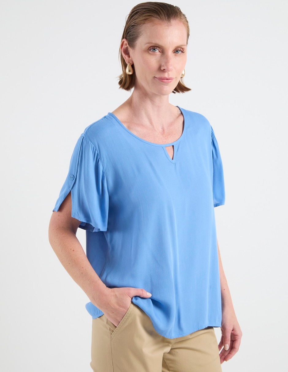 Blusa manga corta para mujer 7